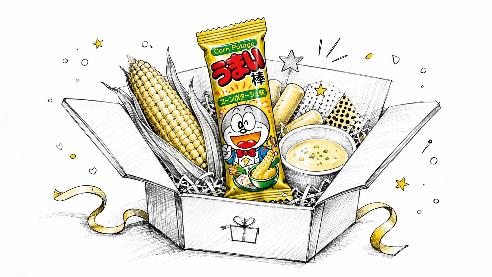 Umaibo Corn Potage Flavor Guide for Snack Box Gifting