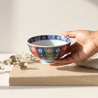 Japanese Sakura Floral Rice Bowl Gift Set (Set of 2)