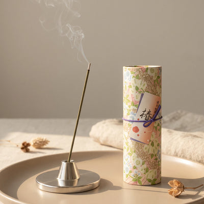Eirakuya Organic Japanese Incense With Paulownia Gift Box (Cherry Blossom & Red Plum)