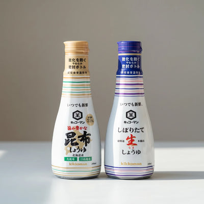 Kikkoman Always Fresh Soy Sauce Gift Set (Fresh Soy Sauce & Kombu Soy Sauce) 200ml ×2