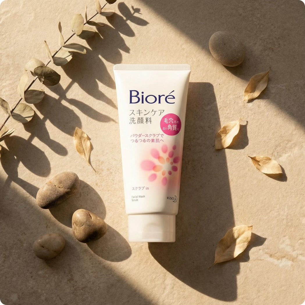 Biore Skincare Scrub In Facial Cleanser 130g