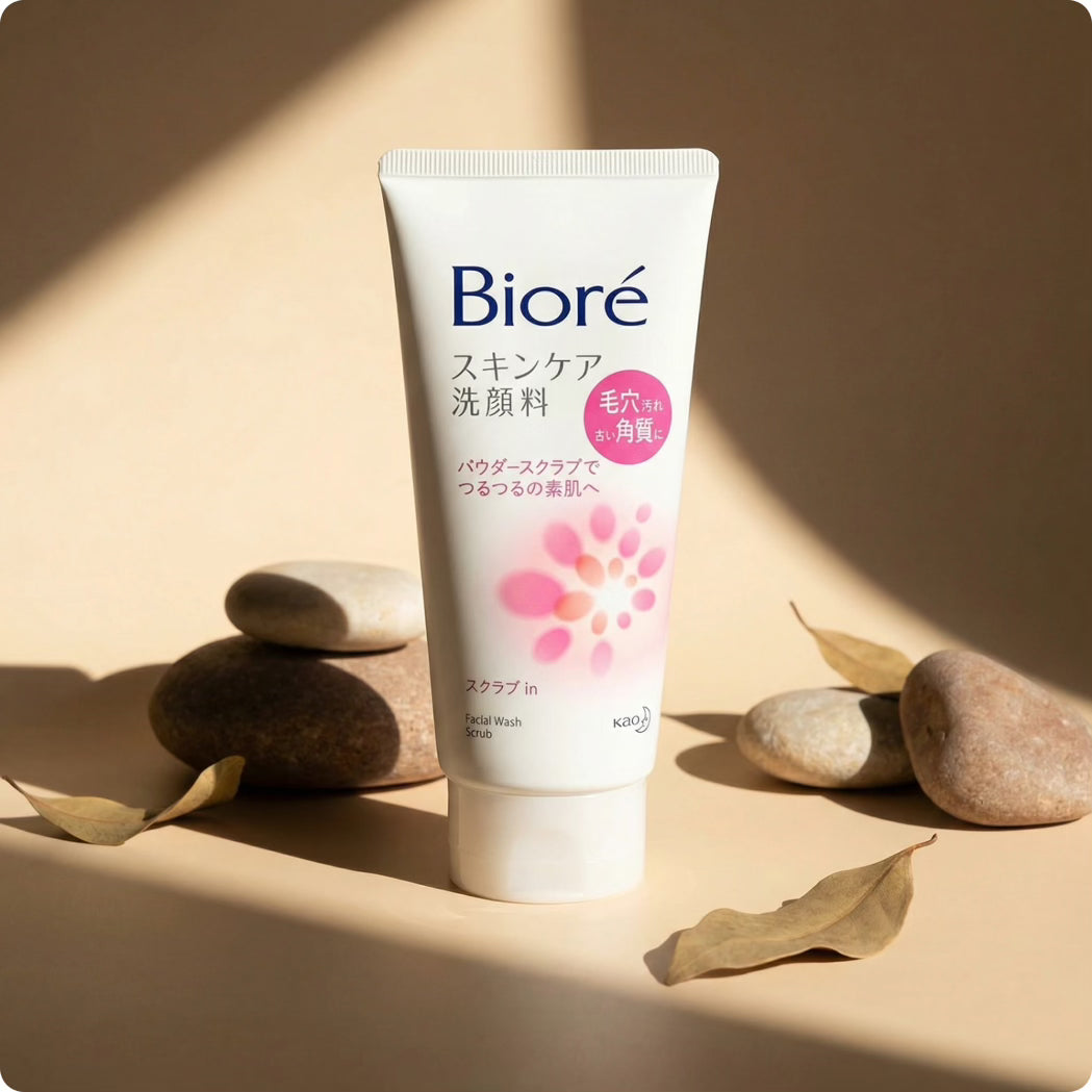 Biore Skincare Scrub In Facial Cleanser 130g