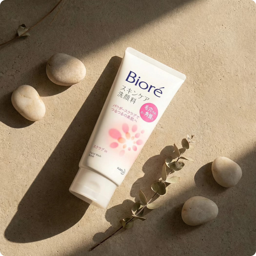 Biore Skincare Scrub In Facial Cleanser 130g