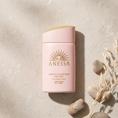 Anessa Perfect UV Sunscreen Mild Milk NA 60ml top angle
